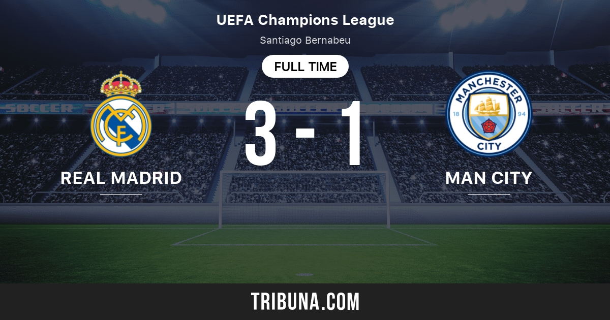 Real Madrid vs Manchester City Live Score, Stream and H2H results 5/4/2022. Preview match Real