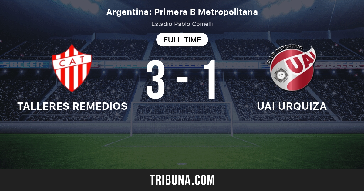 Talleres Remedios vs. UAI Urquiza - 12 December 2021 - Soccerway