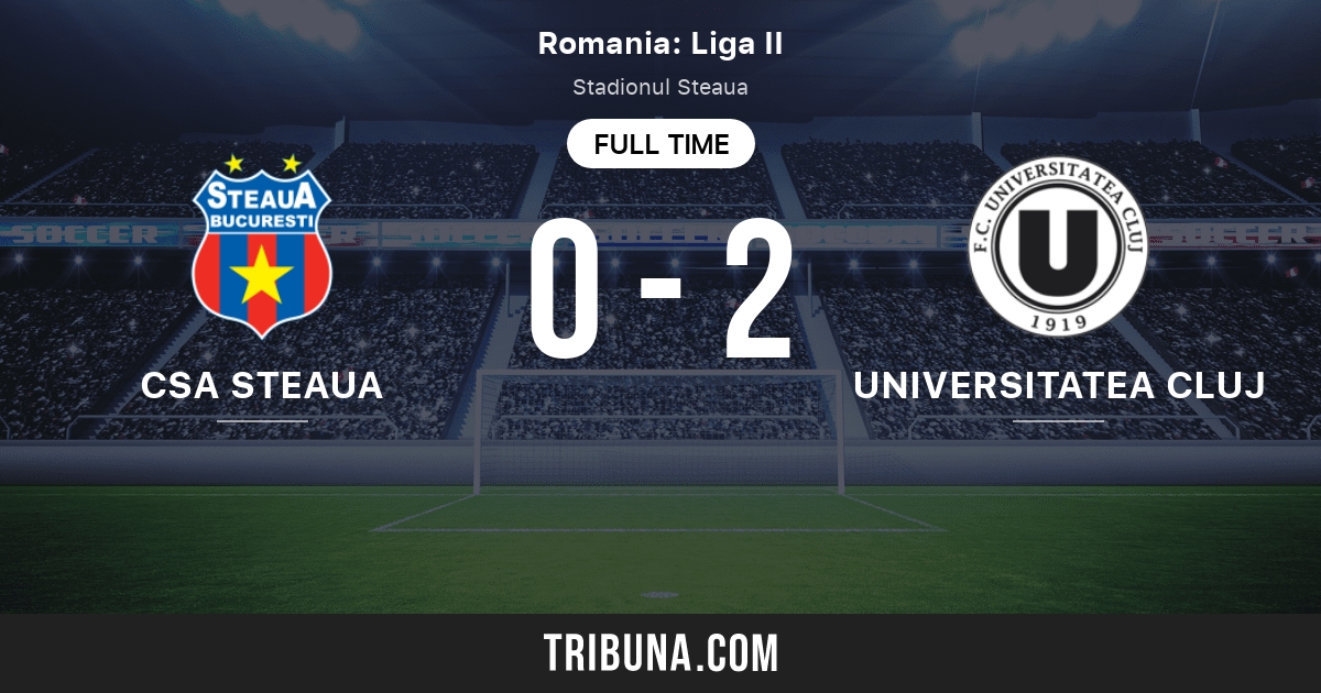 CSA Steaua Bucureşti vs Universitatea Cluj: Live Score, Stream and H2H  results 9/28/2023. Preview match CSA Steaua Bucureşti vs Universitatea  Cluj, team, start time.