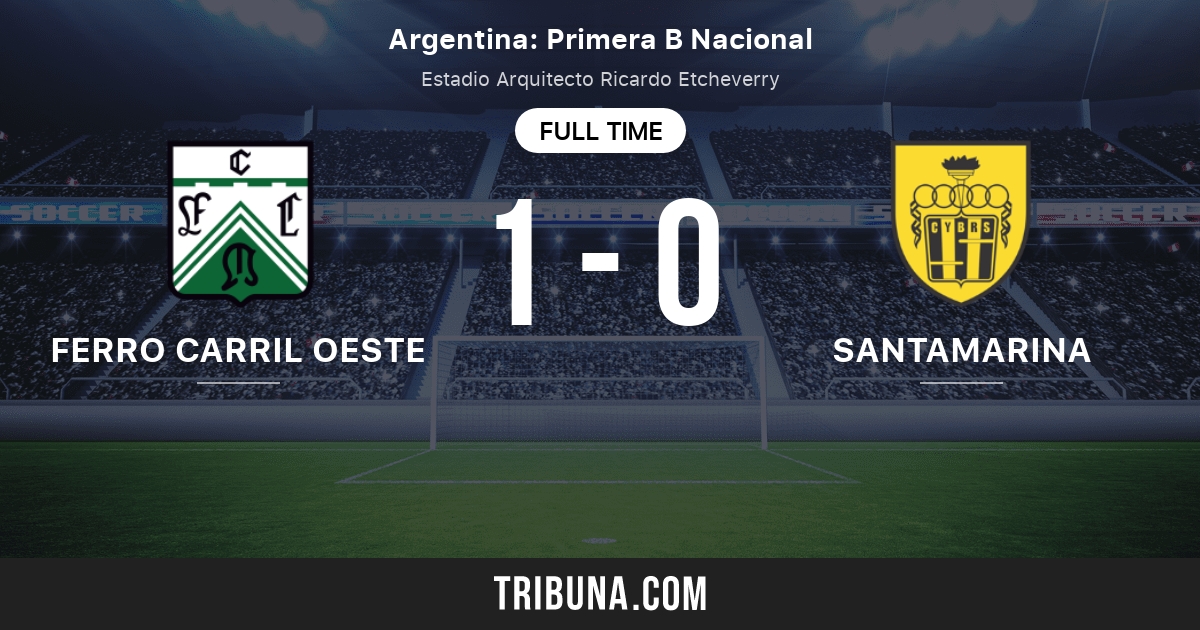 Club Ferro Carril Oeste vs. Deportivo Santamarina 1:0