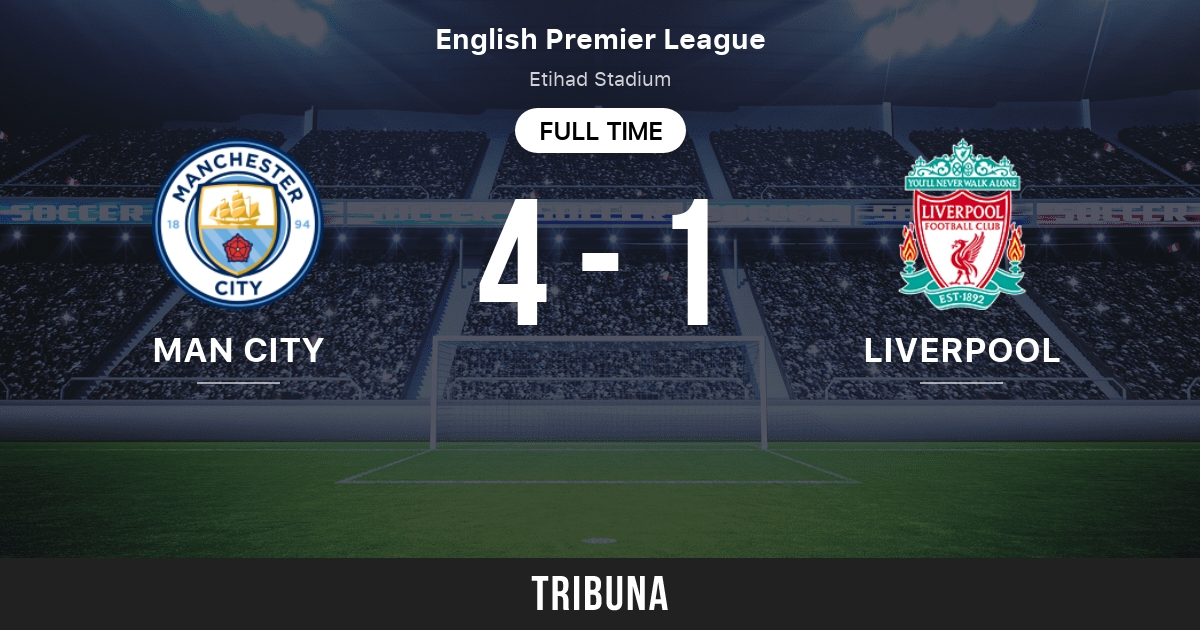 Manchester City vs Liverpool: del enfrentamiento - Tribuna.com