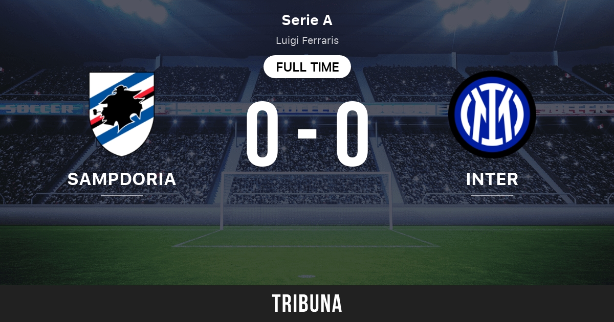 Sampdoria vs Genoa live score, H2H and lineups