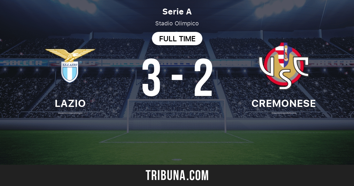 Lazio vs US Cremonese Live Score, Stream and H2H results 5/28/2023