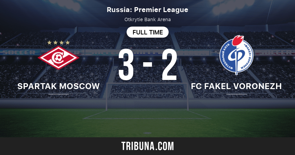 Spartak Moscow vs FC Sochi live score, H2H and lineups