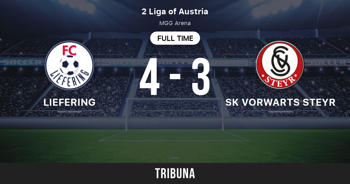 FC Liefering vs SK Vorwarts Steyr: Live Score, Stream and H2H results 8/2/2022.  Preview match FC Liefering vs SK Vorwarts Steyr, team, start time.  Tribuna.com