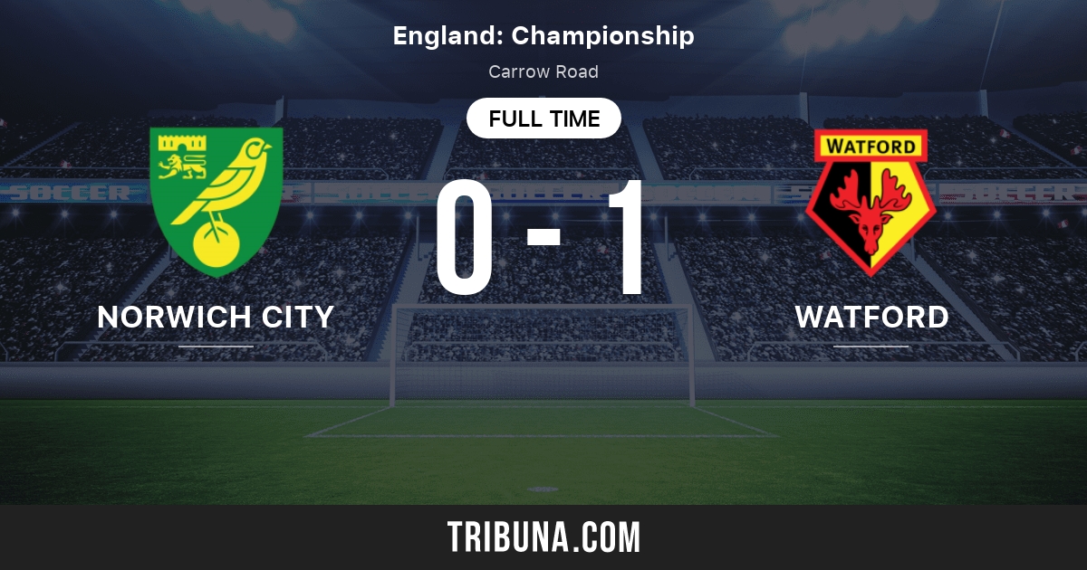 Norwich City vs Watford estadísticas del enfrentamiento directo 1/2/2023. Norwich City vs Watford estadísticas del enfrentamiento directo 1/2/2023.
