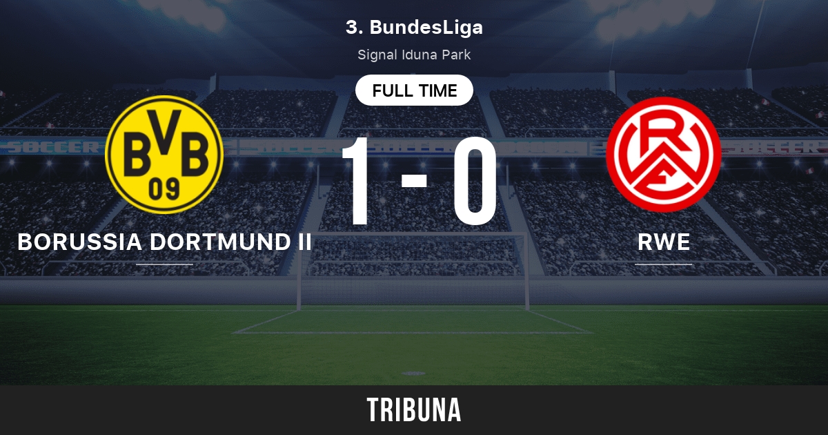 RW Essen vs Borussia Dortmund II: Live Score, Stream and H2H results  2/19/2023. Preview match RW Essen vs Borussia Dortmund II, team, start  time. Tribuna.com