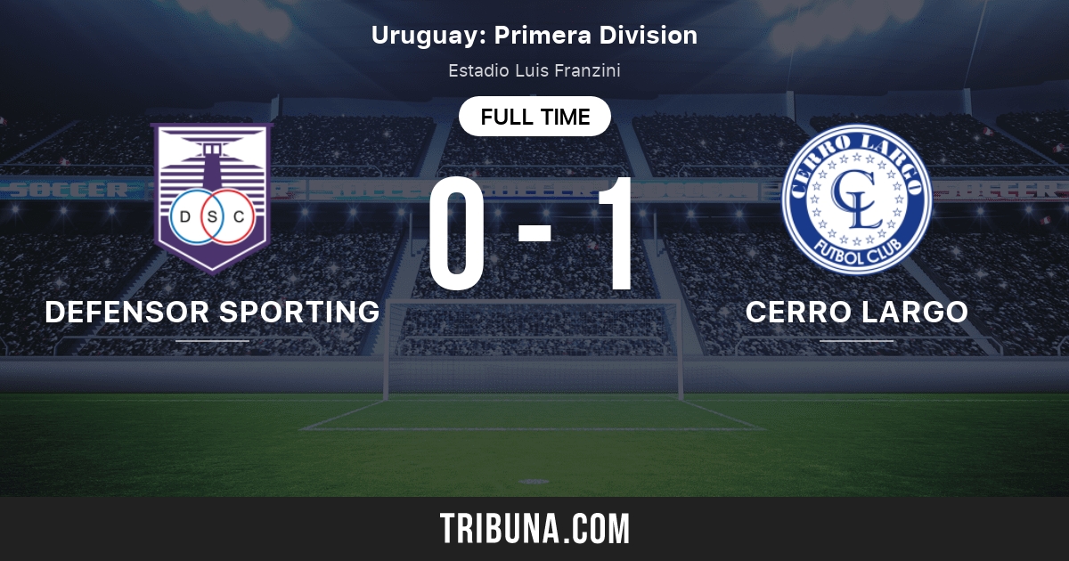 Defensor Sporting vs Cerro Largo FC: Live Score, Stream and H2H