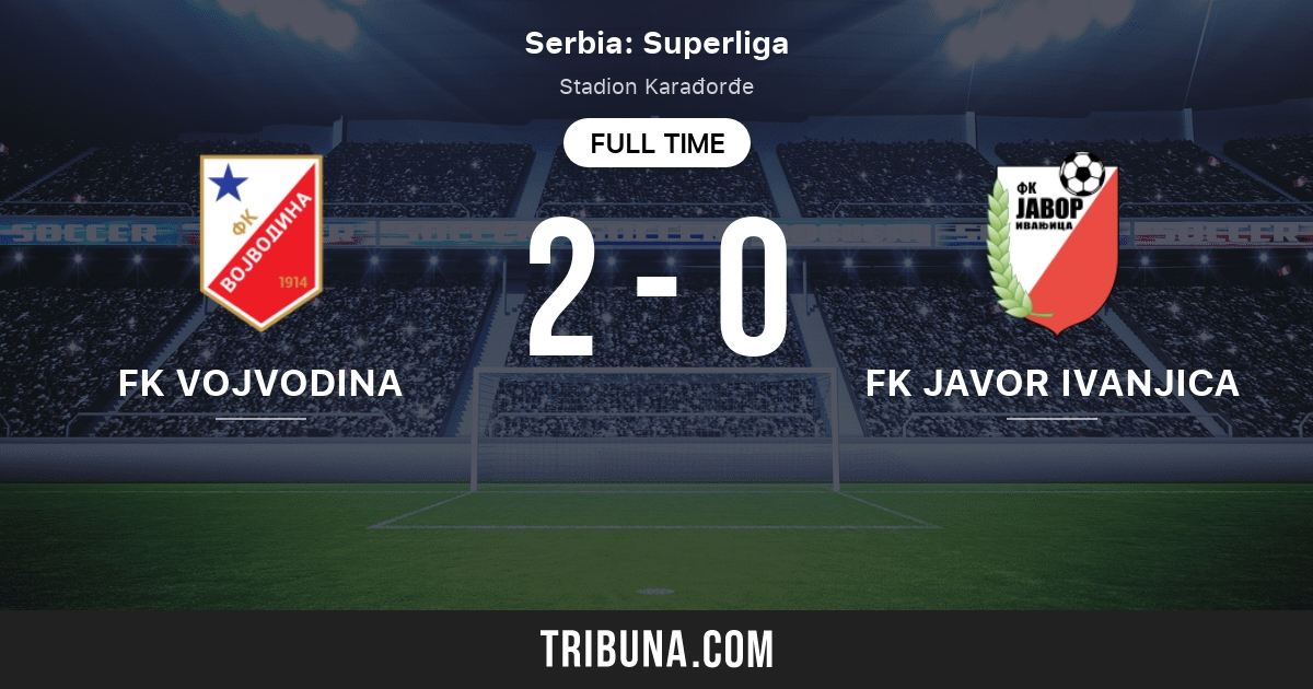 FK Habitpharm Javor Ivanjica 2-1 FK Vojvodina Novi Sad