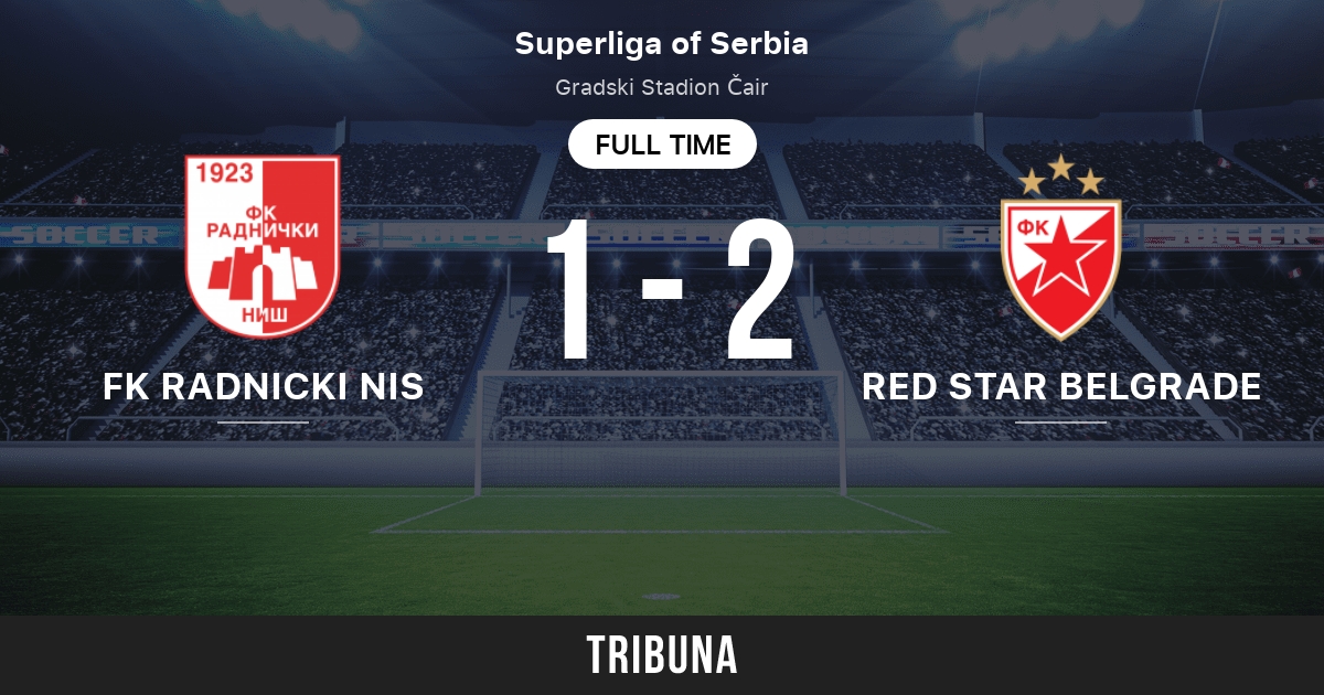 Red Star Belgrade vs FK Radnicki Nis: Live Score, Stream and H2H