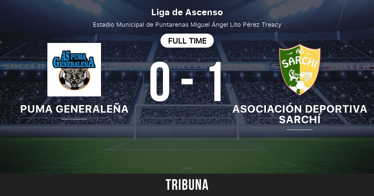 Puma Generaleña vs AD Sarchí: Live Score, Stream and H2H results 9/17/2022.  Preview match Puma Generaleña vs AD Sarchí, team, start time. Tribuna.com