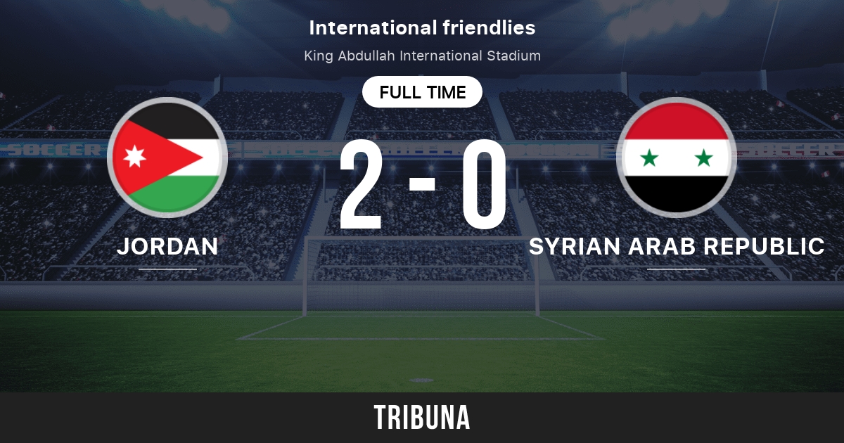Jordan vs Syrian Arab Republic: Live Score, Stream and H2H results  9/23/2022. Preview match Jordan vs Syrian Arab Republic, team, start time.  Tribuna.com