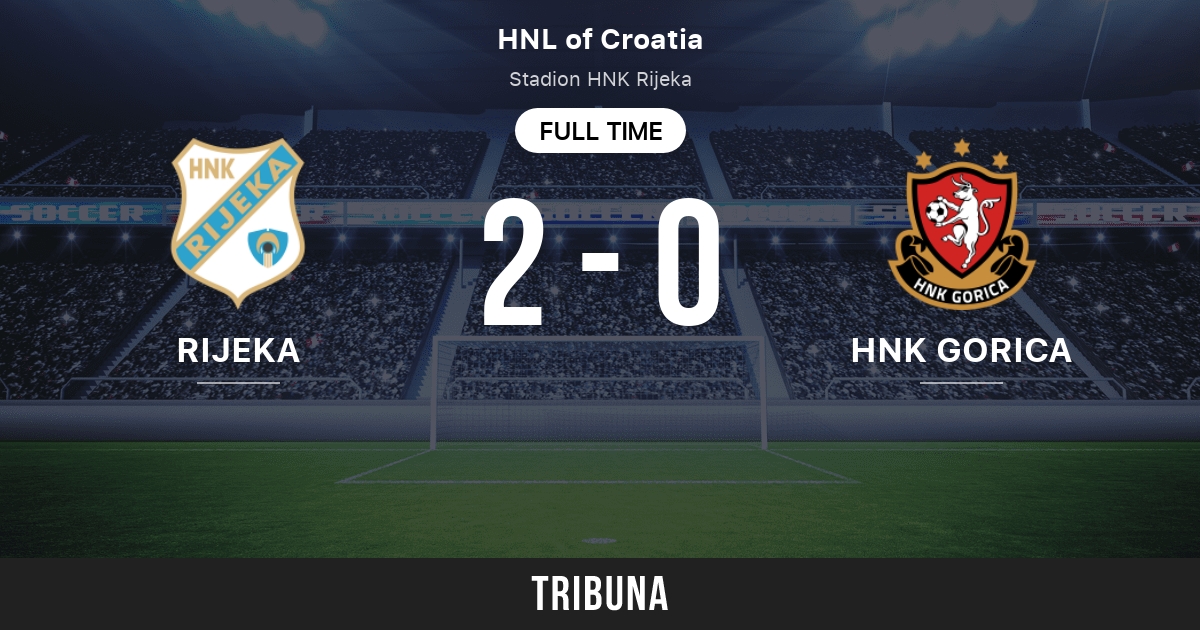 Rijeka vs HNK Gorica score today - 29.10.2023 - Match result ⊕