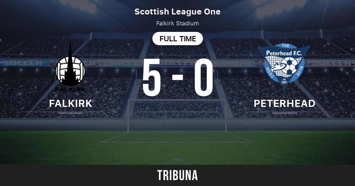 Falkirk FC vs Peterhead FC: Standings in Scotland. League One - 3/4/2023