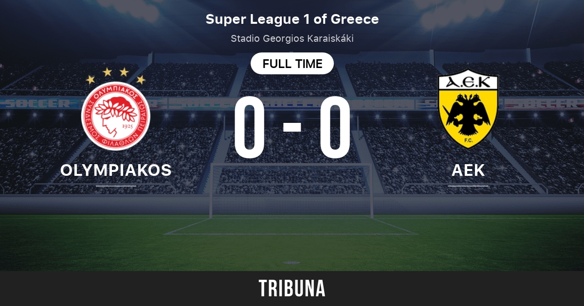 Olympiakos vs AEK Athens: Live Score, Stream and H2H results 4/12/2023.  Preview match Olympiakos vs AEK Athens, team, start time. Tribuna.com