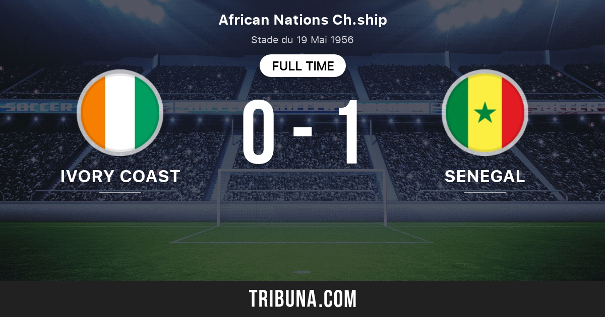 Costa de Marfil vs Senegal estadísticas del enfrentamiento directo 1/14/2023.