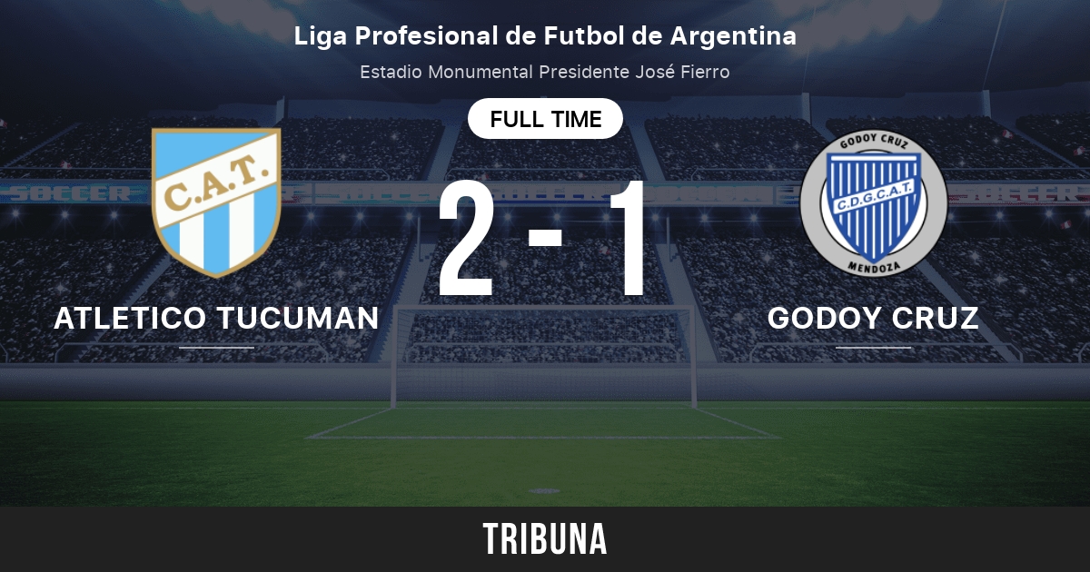 Atletico Tucuman vs Godoy Cruz H2H 13 jun 2023 Head to Head stats