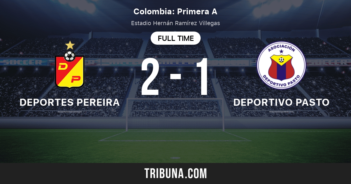 Deportivo Pereira vs Deportivo Pasto estadísticas del enfrentamiento directo 9/13/2023 Deportivo Pereira vs Deportivo Pasto estadísticas del enfrentamiento directo 9/13/2023