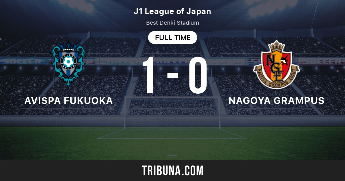 Avispa Fukuoka vs Nagoya Grampus: match statistics, H2H, 16/09/2023