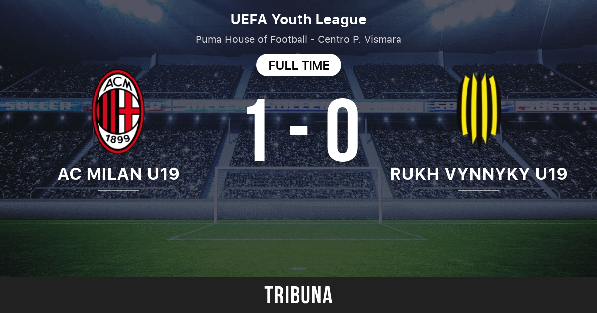 AC Milan U19 vs Rukh Vynnyky U19: Live Score, Stream and H2H results  2/28/2023. Preview match AC Milan U19 vs Rukh Vynnyky U19, team, start  time. Tribuna.com