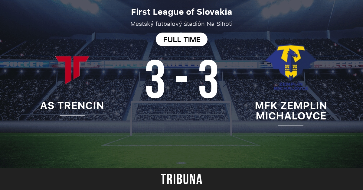 AS Trencin vs MFK Zemplin Michalovce: Live Score, Stream and H2H results  4/8/2023. Preview match AS Trencin vs MFK Zemplin Michalovce, team, start  time. Tribuna.com
