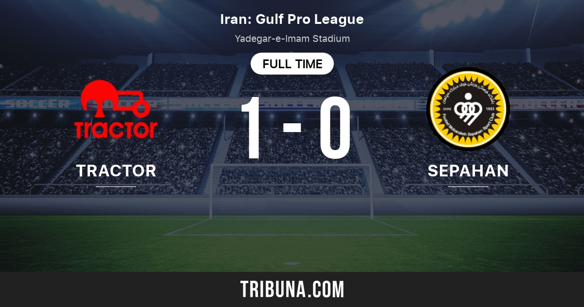 Sepahan x Tractor S.C. 10/08/2023 na Persian Gulf Pro Liga 2023/24