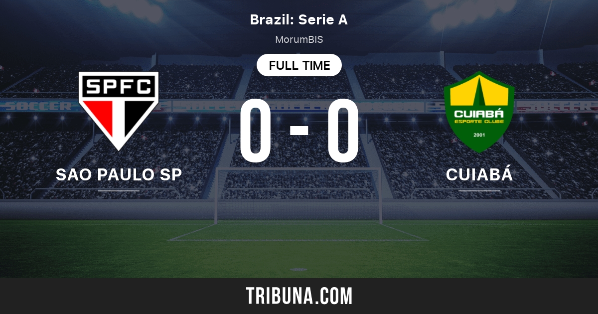 Sao Paulo SP vs Cuiaba Esporte Clube MT Match des statistiques face à