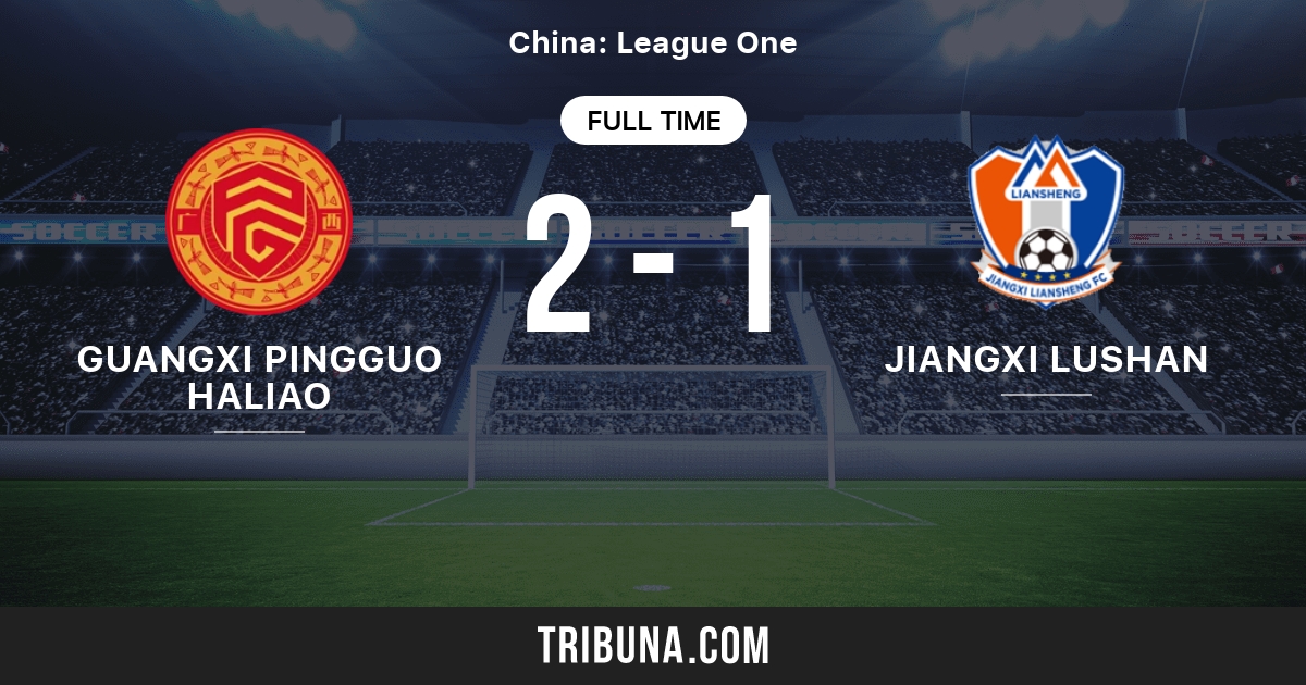 Guangxi Pingguo Haliao vs Jiangxi Lushan Head to Head statistics match 11/5/2023.