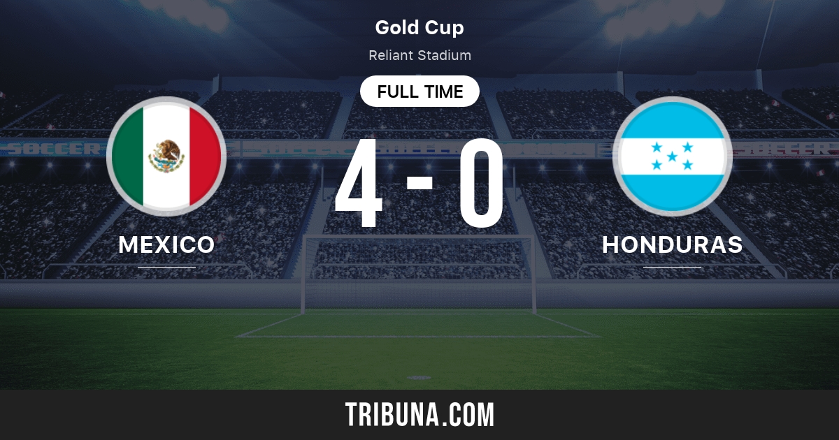México vs Honduras estadísticas del enfrentamiento directo 6/26/2023
