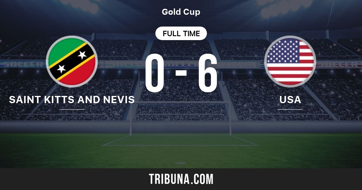 Saint Kitts and Nevis vs USA Head to Head statistics match 6/29/2023