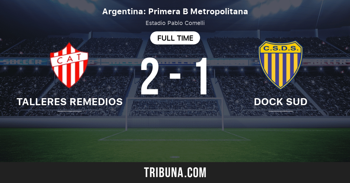 Talleres de Remedios de Escalada vs CS Dock Sud: Live Score