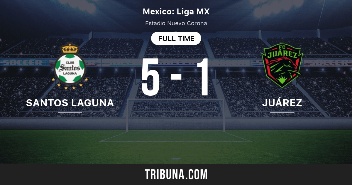 Santos Laguna vs Juárez Marcador en vivo, Retransmisión y