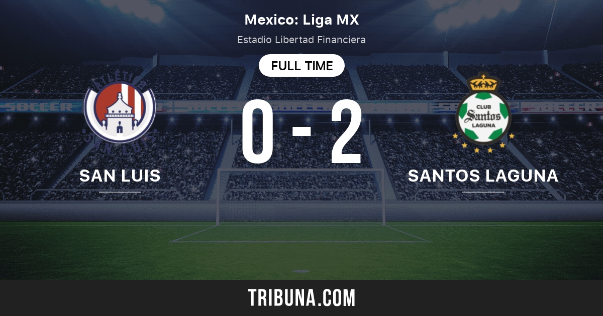 San Luís vs Santos Laguna Marcador en vivo, Retransmisión y
