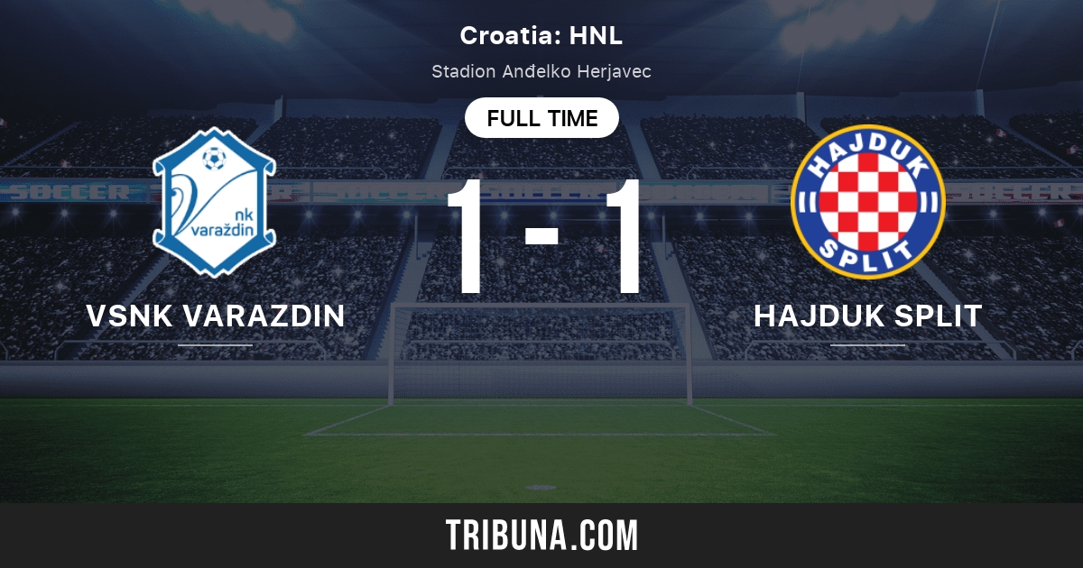 NK Varazdin - Hajduk Split score ≻ 24.02.2024 ≻ Match score