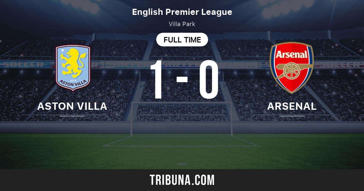 Aston Villa vs Arsenal Standings in Premier League 12/9/2023