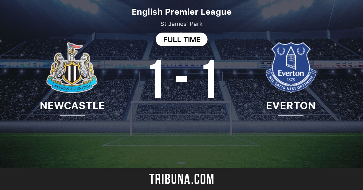 Newcastle vs Everton estadísticas del enfrentamiento directo 4/2