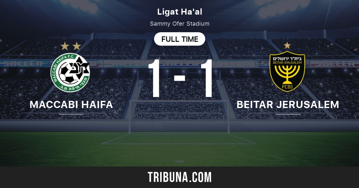 Maccabi Haifa vs Beitar Jerusalem FC estadísticas del enfrentamiento