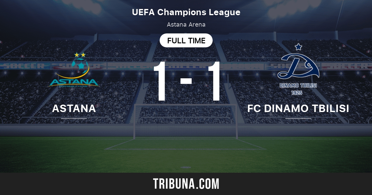 Astana vs FC Dinamo Tiflis Marcador en vivo, Retransmisión y enfrentamientos directos 7/12/2023 Astana vs FC Dinamo Tiflis Marcador en vivo, Retransmisión y enfrentamientos directos 7/12/2023