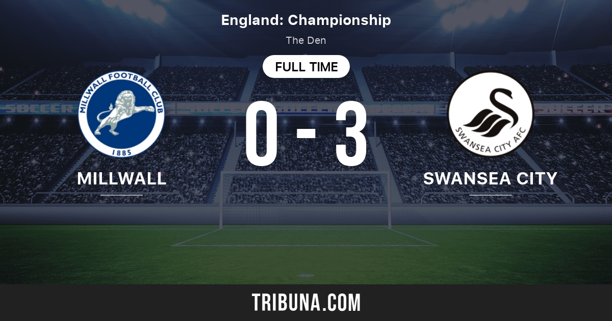 The Swansea City Swans vs. the Millwall Lions - ScoreStream