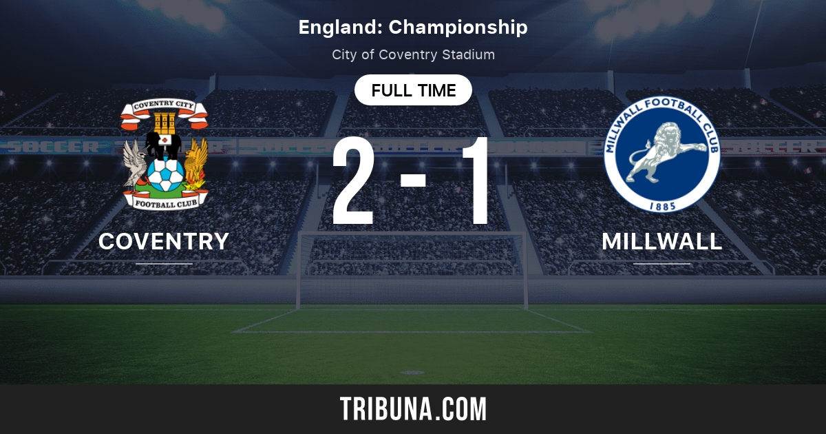 Coventry City vs Millwall LIVE: Championship result, final score and  reaction