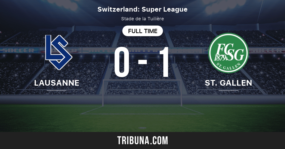 Racing Club Lausanne vs FC Aigle live score, H2H and lineups