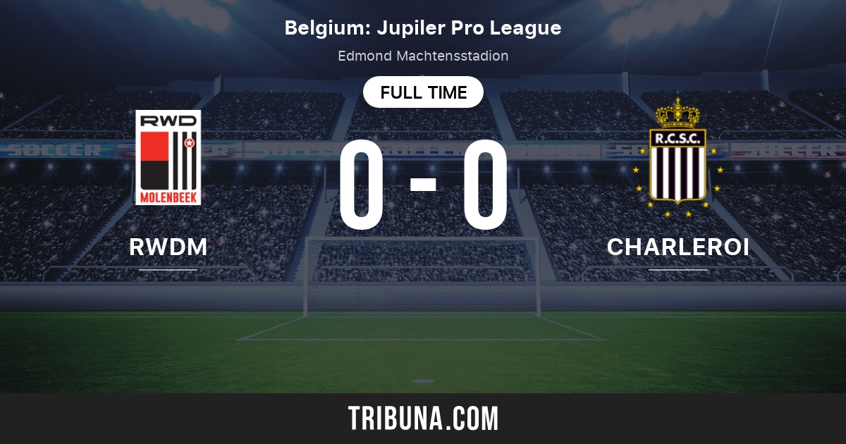 Sporting Charleroi vs Anderlecht live score, H2H and lineups