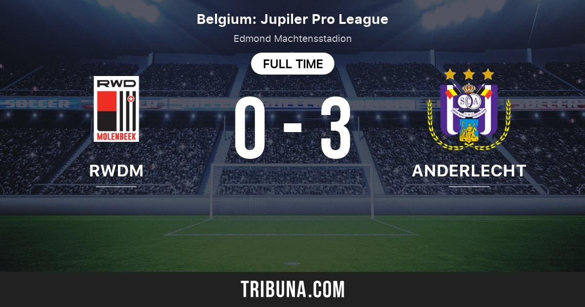 Pronostic Anderlecht RWD Molenbeek 47 - Jupiler Pro League - 26/11