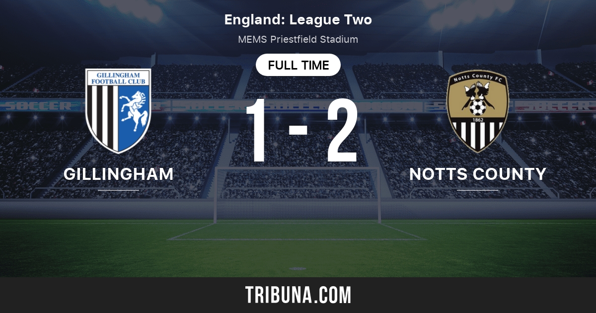 Gillingham vs Notts County Live Score, Stream and H2H results 10/21