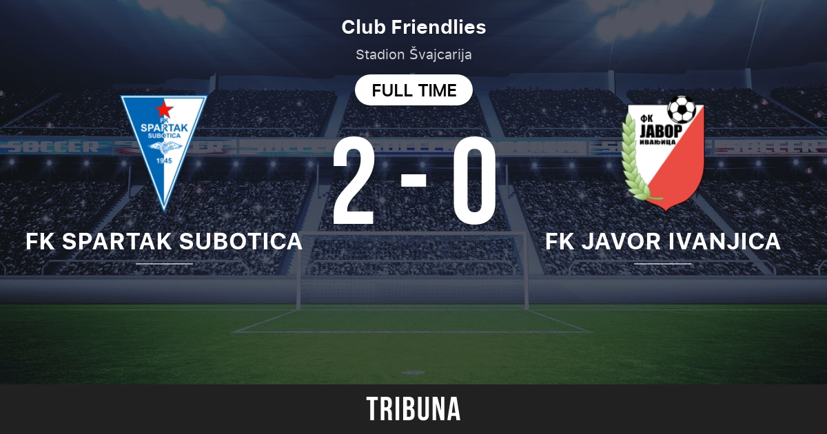 Javor vs Subotica 12/11/2023 15:30 Football Events & Result