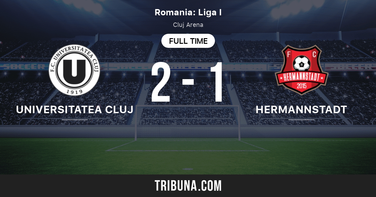 Universitatea Cluj vs AFC Hermannstadt: Live Score, Stream and H2H results  1/19/2024. Preview match Universitatea Cluj vs AFC Hermannstadt, team,  start time.