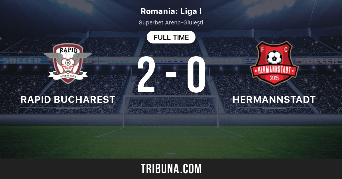 Rapid Bucureşti 0-1 FC Hermannstadt :: Resumos :: Vídeos :: ogol