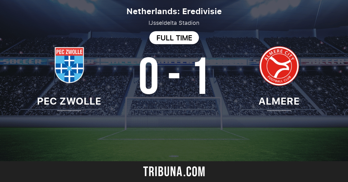 PEC Zwolle vs Almere City FC Marcador en vivo, Retransmisión y