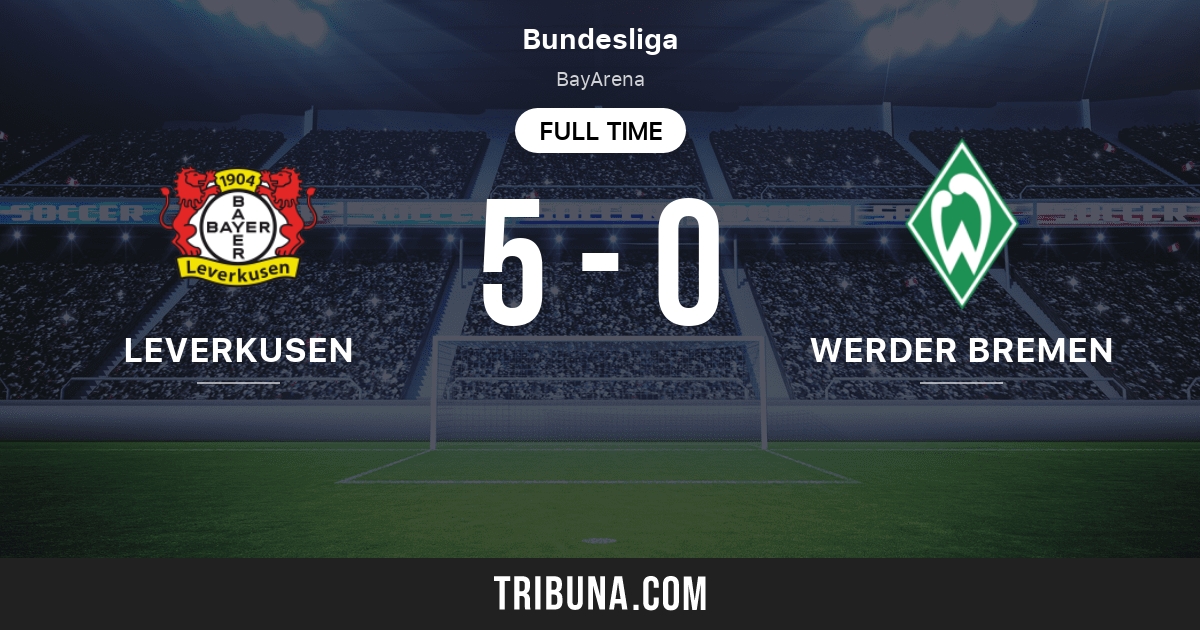 Leverkusen vs Werder Bremen Live Score, Stream and H2H results 4/13