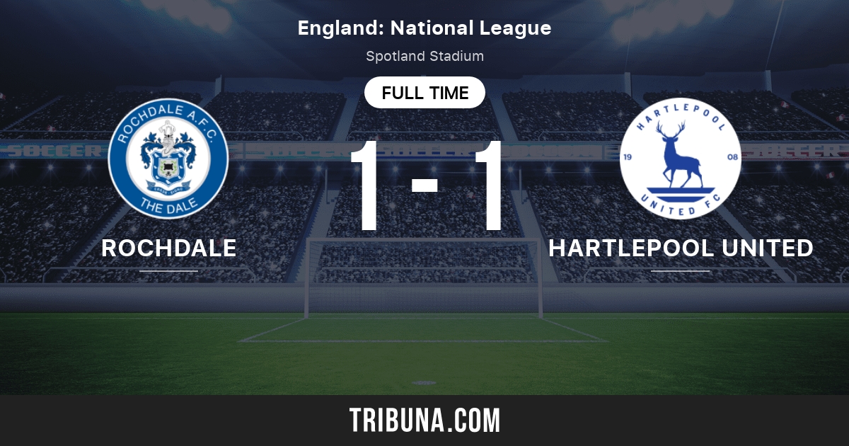 Hartlepool United vs Rochdale H2H stats - SoccerPunter